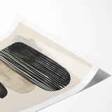 Contemporary Canvas Art – Earthy Stacked Shapes in Warm Tones