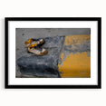 Metropolitan Photography Art – Urban Shoes on Yellow Curb Print