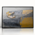 Metropolitan Photography Art – Urban Shoes on Yellow Curb Print