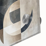 Modern Abstract Geometric Wall Art – Neutral Minimalist Canvas