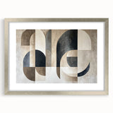 Modern Abstract Geometric Wall Art – Neutral Minimalist Canvas
