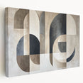 Modern Abstract Geometric Wall Art – Neutral Minimalist Canvas