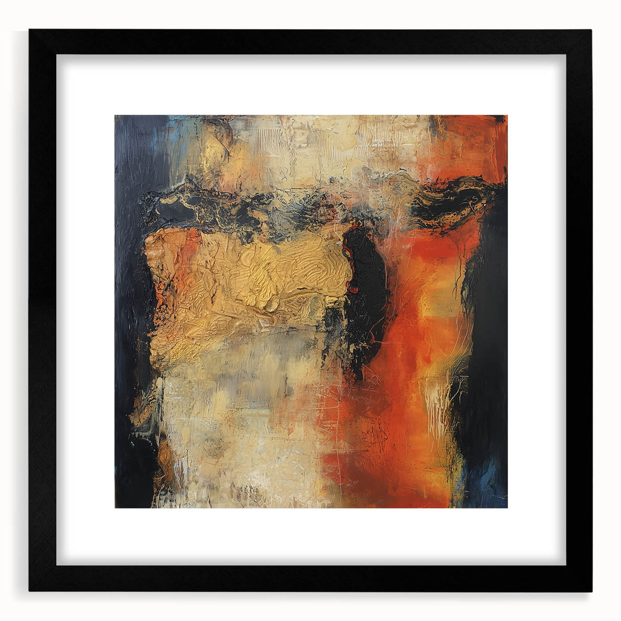 Neutral Abstract Prints – Earthy Textured Canvas from Harmony Series