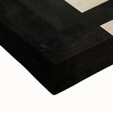 Geometric Abstract Wall Art – Vintage Gold and Burgundy Print