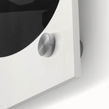 Minimalist Wall Decor – Black Circle on White Modern Abstract Canvas