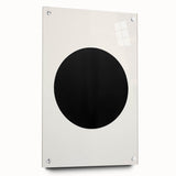 Minimalist Wall Decor – Black Circle on White Modern Abstract Canvas