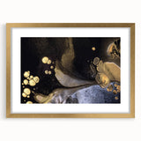 Fluid Acrylic Wall Decor – Black & Gold Luxury Abstract