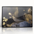 Fluid Acrylic Wall Decor – Black & Gold Luxury Abstract