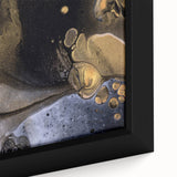 Fluid Acrylic Wall Decor – Black & Gold Luxury Abstract