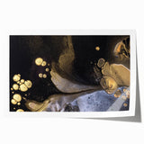 Fluid Acrylic Wall Decor – Black & Gold Luxury Abstract