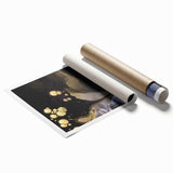 Fluid Acrylic Wall Decor – Black & Gold Luxury Abstract