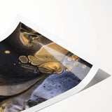 Fluid Acrylic Wall Decor – Black & Gold Luxury Abstract