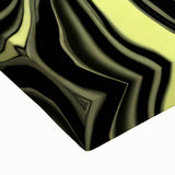 Colorful Abstract Wall Hangings – Lime Green & Black Marble Flow