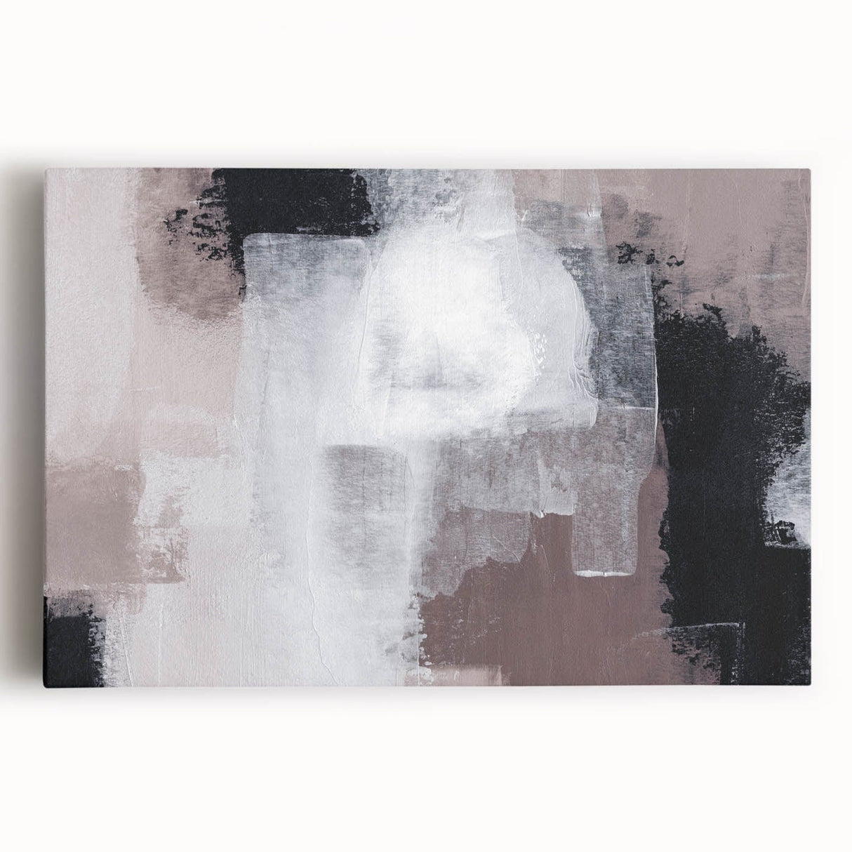 Earthen Harmony Abstracts - Monochrome & Taupe Abstract Wall Art