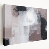 Earthen Harmony Abstracts - Monochrome & Taupe Abstract Wall Art