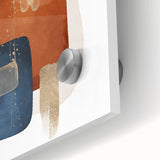 Abstract Geometric Framed Art – Minimalist Wall Art in Earth Tones