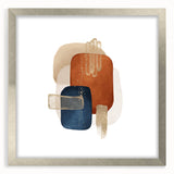 Abstract Geometric Framed Art – Minimalist Wall Art in Earth Tones