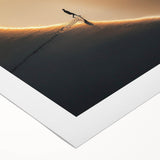 Minimalist Horizon Art – Golden Coastal Sunset Reflection Print