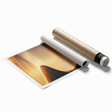 Minimalist Horizon Art – Golden Coastal Sunset Reflection Print