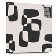 Minimalist Abstract Wall Art - Black and White Organic Shapes