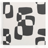 Minimalist Abstract Wall Art - Black and White Organic Shapes
