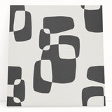 Minimalist Abstract Wall Art - Black and White Organic Shapes