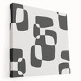 Minimalist Abstract Wall Art - Black and White Organic Shapes