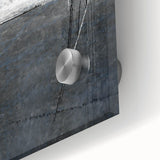 Moody Modern Wall Art – Deep Blue & Gray Abstract Landscape