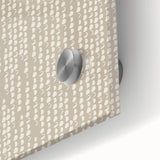 Geometric Abstract Canvas Art – Minimal Dot Grid in Soft Beige