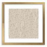 Geometric Abstract Canvas Art – Minimal Dot Grid in Soft Beige