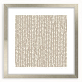 Geometric Abstract Canvas Art – Minimal Dot Grid in Soft Beige