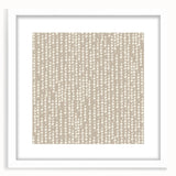 Geometric Abstract Canvas Art – Minimal Dot Grid in Soft Beige