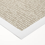 Geometric Abstract Canvas Art – Minimal Dot Grid in Soft Beige
