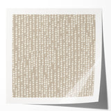 Geometric Abstract Canvas Art – Minimal Dot Grid in Soft Beige