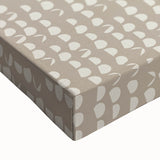 Geometric Abstract Canvas Art – Minimal Dot Grid in Soft Beige