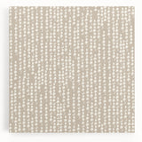 Geometric Abstract Canvas Art – Minimal Dot Grid in Soft Beige