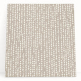 Geometric Abstract Canvas Art – Minimal Dot Grid in Soft Beige