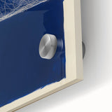 Minimalist Abstract Geometric Wall Art – Royal Blue Modern Print