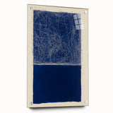 Minimalist Abstract Geometric Wall Art – Royal Blue Modern Print