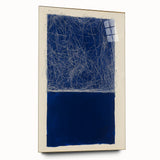 Minimalist Abstract Geometric Wall Art – Royal Blue Modern Print