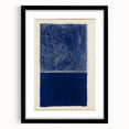Minimalist Abstract Geometric Wall Art – Royal Blue Modern Print