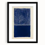Minimalist Abstract Geometric Wall Art – Royal Blue Modern Print