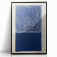 Minimalist Abstract Geometric Wall Art – Royal Blue Modern Print
