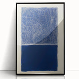 Minimalist Abstract Geometric Wall Art – Royal Blue Modern Print