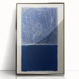 Minimalist Abstract Geometric Wall Art – Royal Blue Modern Print