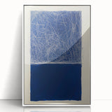 Minimalist Abstract Geometric Wall Art – Royal Blue Modern Print