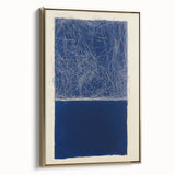 Minimalist Abstract Geometric Wall Art – Royal Blue Modern Print
