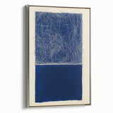 Minimalist Abstract Geometric Wall Art – Royal Blue Modern Print