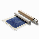 Minimalist Abstract Geometric Wall Art – Royal Blue Modern Print