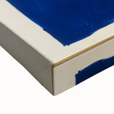 Minimalist Abstract Geometric Wall Art – Royal Blue Modern Print